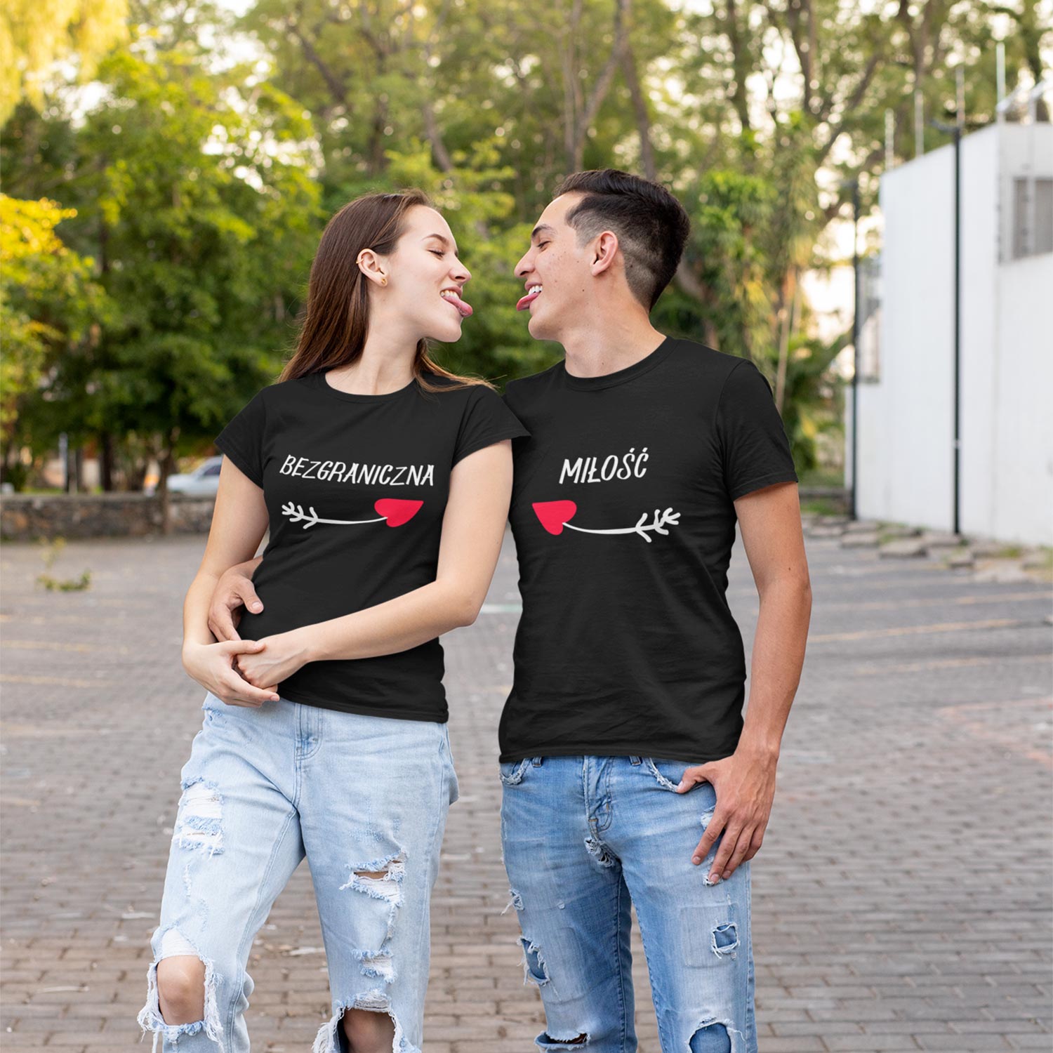 Bezgraniczna miłość – Zestaw koszulek dla par Walentynki 1