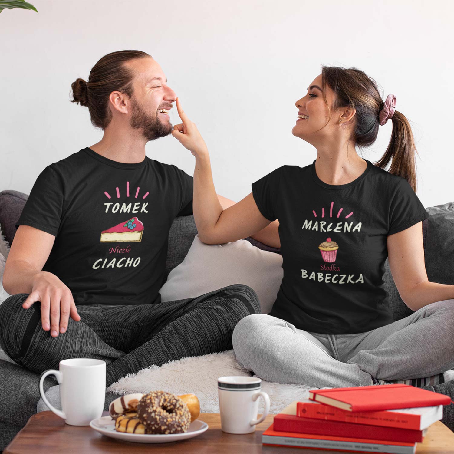 CIACHO, BABECZKA – Zestaw koszulek dla par Walentynki 1