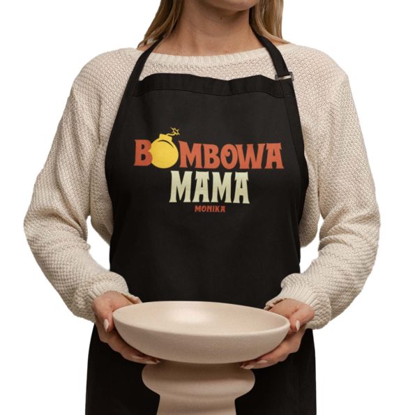 Personalizowany FARTUCH Na Dzień Mamy Bombowa Mama 1