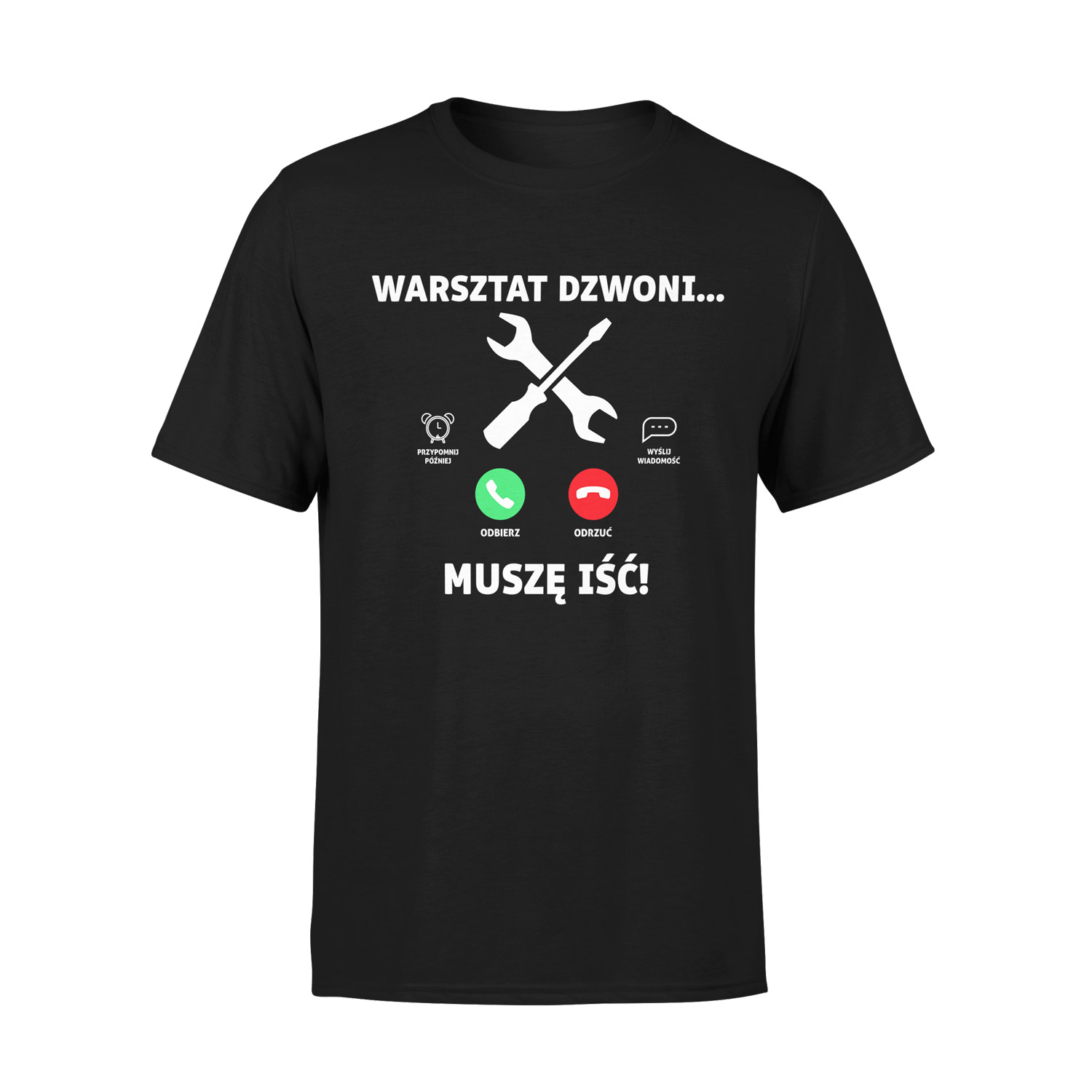 Koszulka Dla Mechanika WARSZTAT DZWONI