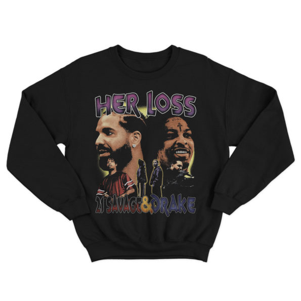 Bluza-bez-kaptura-crewneck-Her-Loss-Drake-21-Savage