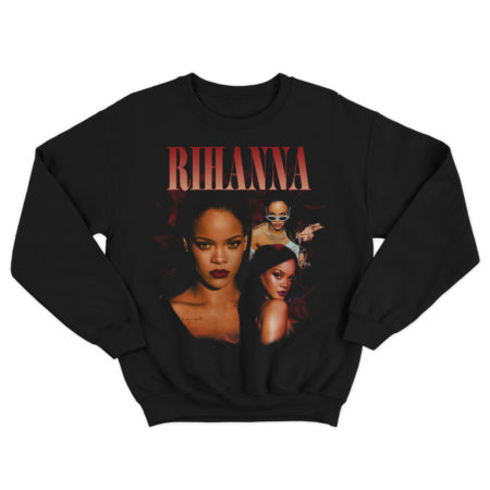 Bluza bez kaptura Crewneck Rihanna Bootleg